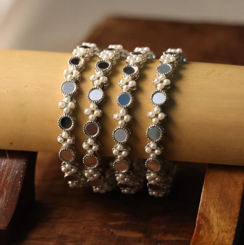 Mirror Work Nazarbattu Bangle Set
