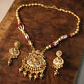 Antique Gold Temple Jewelry Set