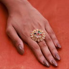 Navratna Harmony Statement Ring