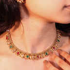 Antique Ruby & Emerald Meenakari Choker