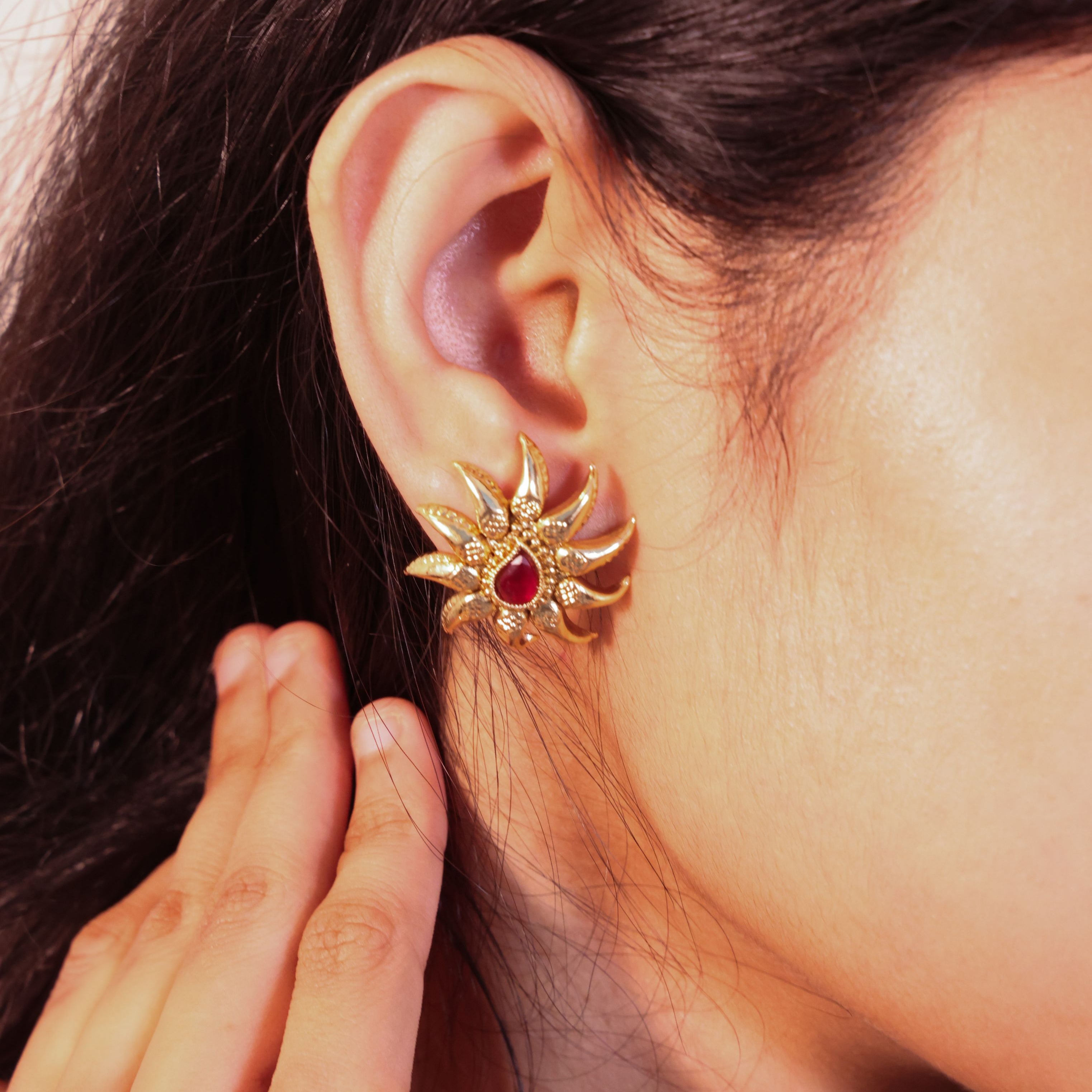 Antique Ruby & Emerald Meenakari Choker